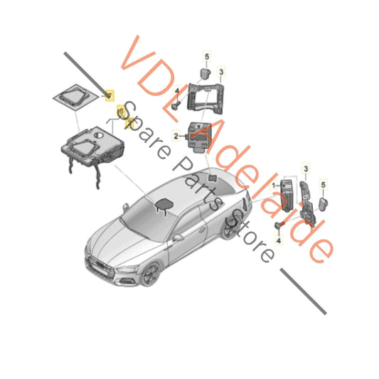 8W6907217F    Audi A4 A5 B9 F5 Front Windscreen Camera for Driver Assistance 8W6907217F