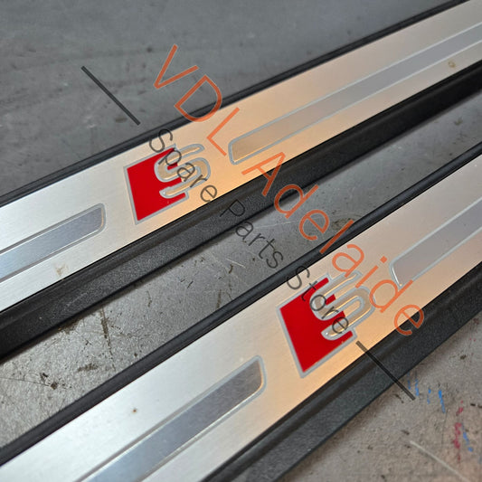 8W6947417A    Audi Sport S5 B9 Illuminated Door Entry Sill Trim Cover Set Pair 8W6947417A