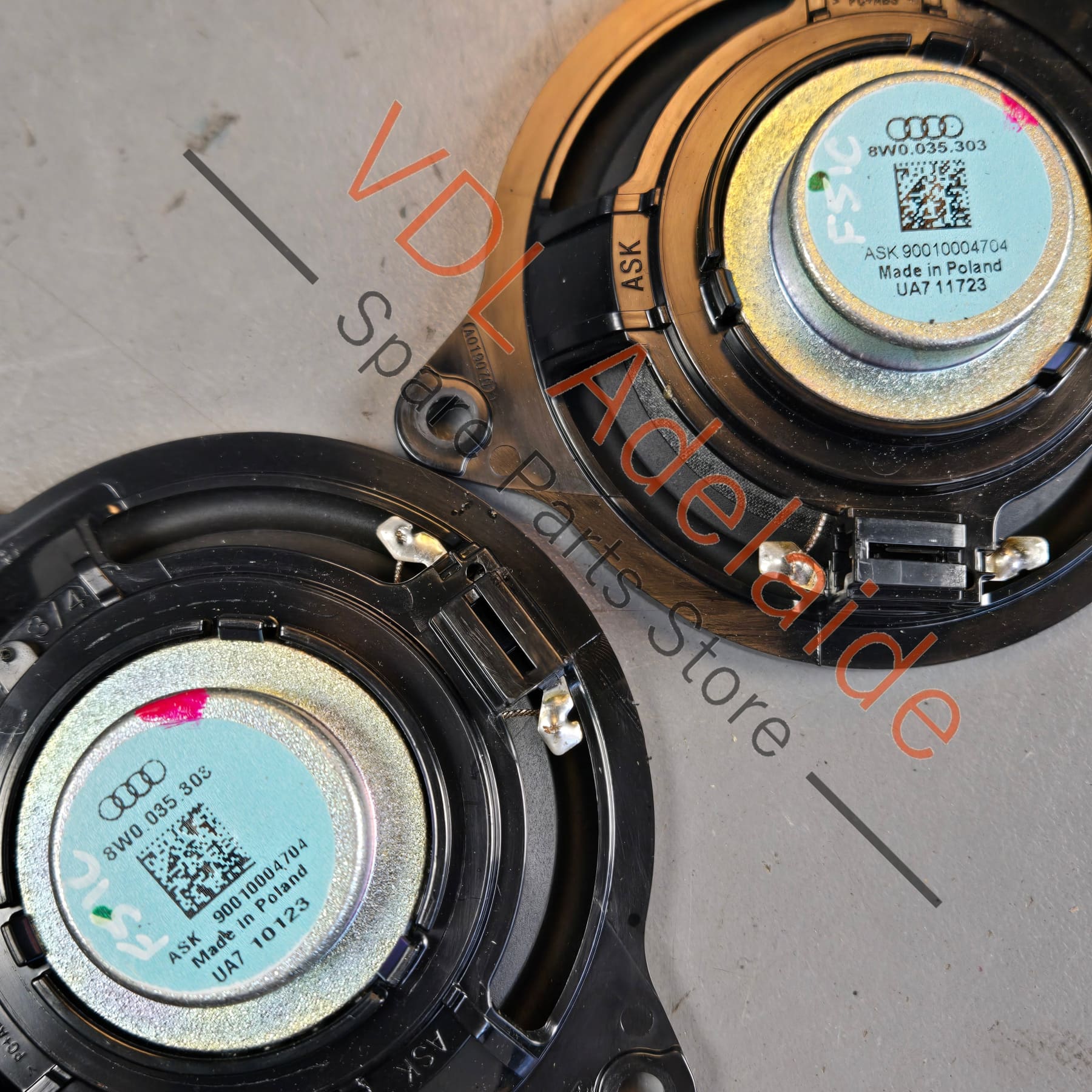 8W6035412A 8W5035297A 8W6035411A  Audi S5 B9 20x Speaker System Set Bose with Parcel Shelf Bass 8W6035412A