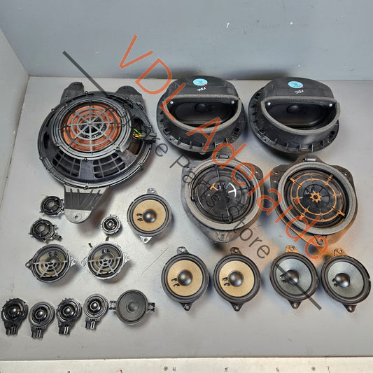 8W6035412A 8W5035297A 8W6035411A  Audi S5 B9 20x Speaker System Set Bose with Parcel Shelf Bass 8W6035412A