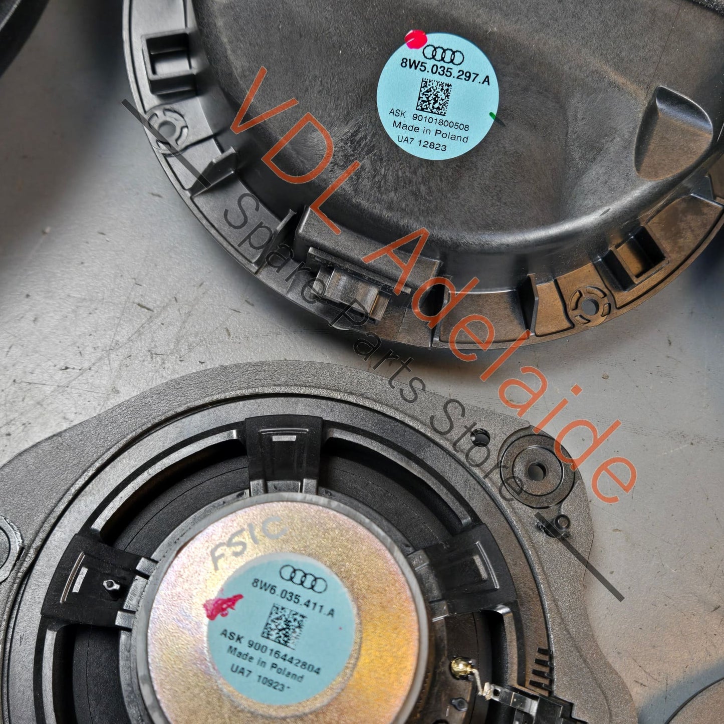 8W6035412A 8W5035297A 8W6035411A  Audi S5 B9 20x Speaker System Set Bose with Parcel Shelf Bass 8W6035412A