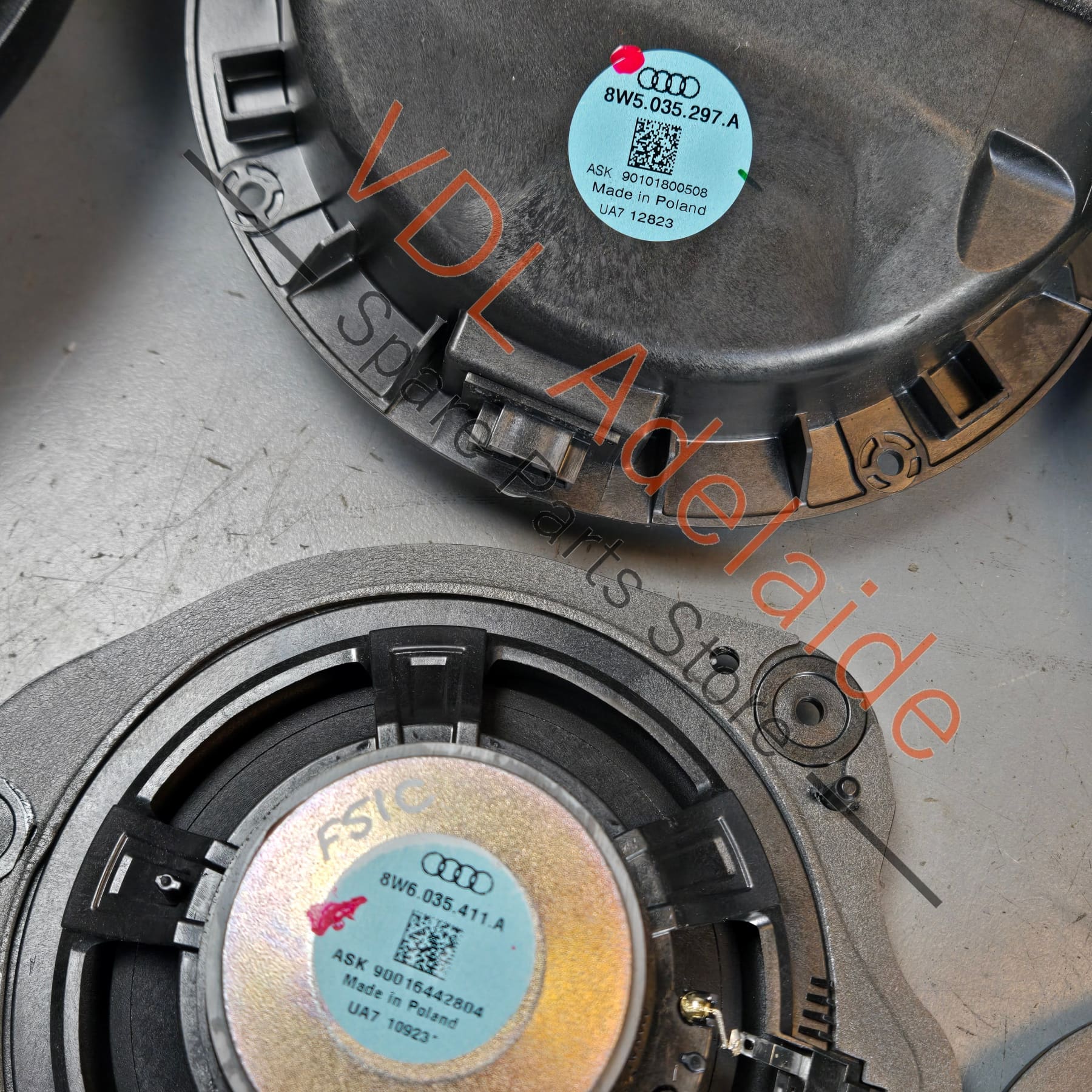 8W6035412A 8W5035297A 8W6035411A  Audi S5 B9 20x Speaker System Set Bose with Parcel Shelf Bass 8W6035412A