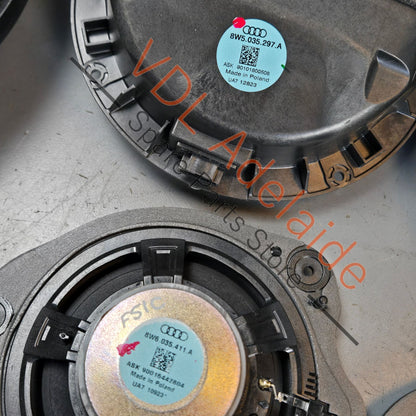 8W6035412A 8W5035297A 8W6035411A  Audi S5 B9 20x Speaker System Set Bose with Parcel Shelf Bass 8W6035412A