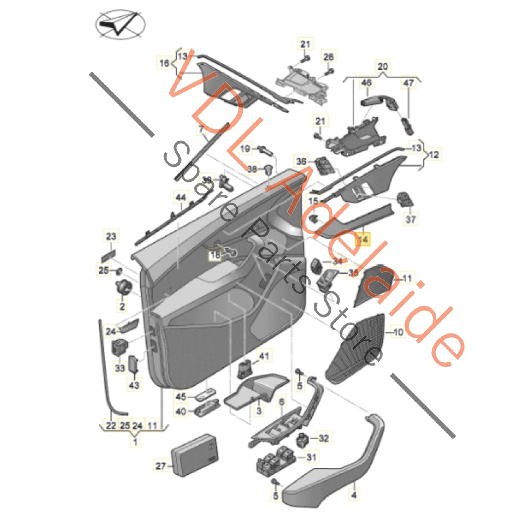 8W2863969G7V7 8W6867410G7V7 8W2853190T7V7  Audi S5 RS5 Set of Carbon Fibre Interior Trim Set Doors and Console 8W2853190T 7V7 8W6867410G 7V7 8W2863969G 7V7