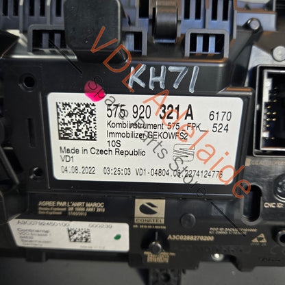575920321A    Cupra Ateca Virtual Dash Cluster Instrument Panel 575920321A