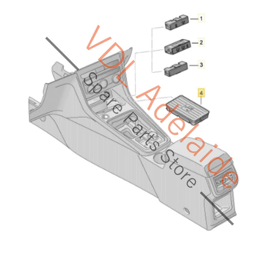 81A035502    Antenna Receiver and Wireless Charging Station for Cupra Ateca 81A035502