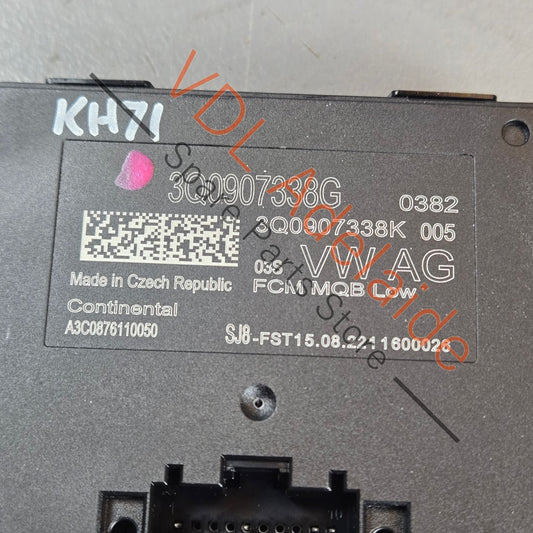 3Q0907338G    VW Audi Cornering Headlight Control Module MQB Low 3Q0907338G
