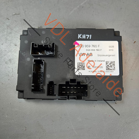 5Q0959760F    Cupra Ateca Tiguan Golf Audi Electric Seat Control Module 5Q0959760F