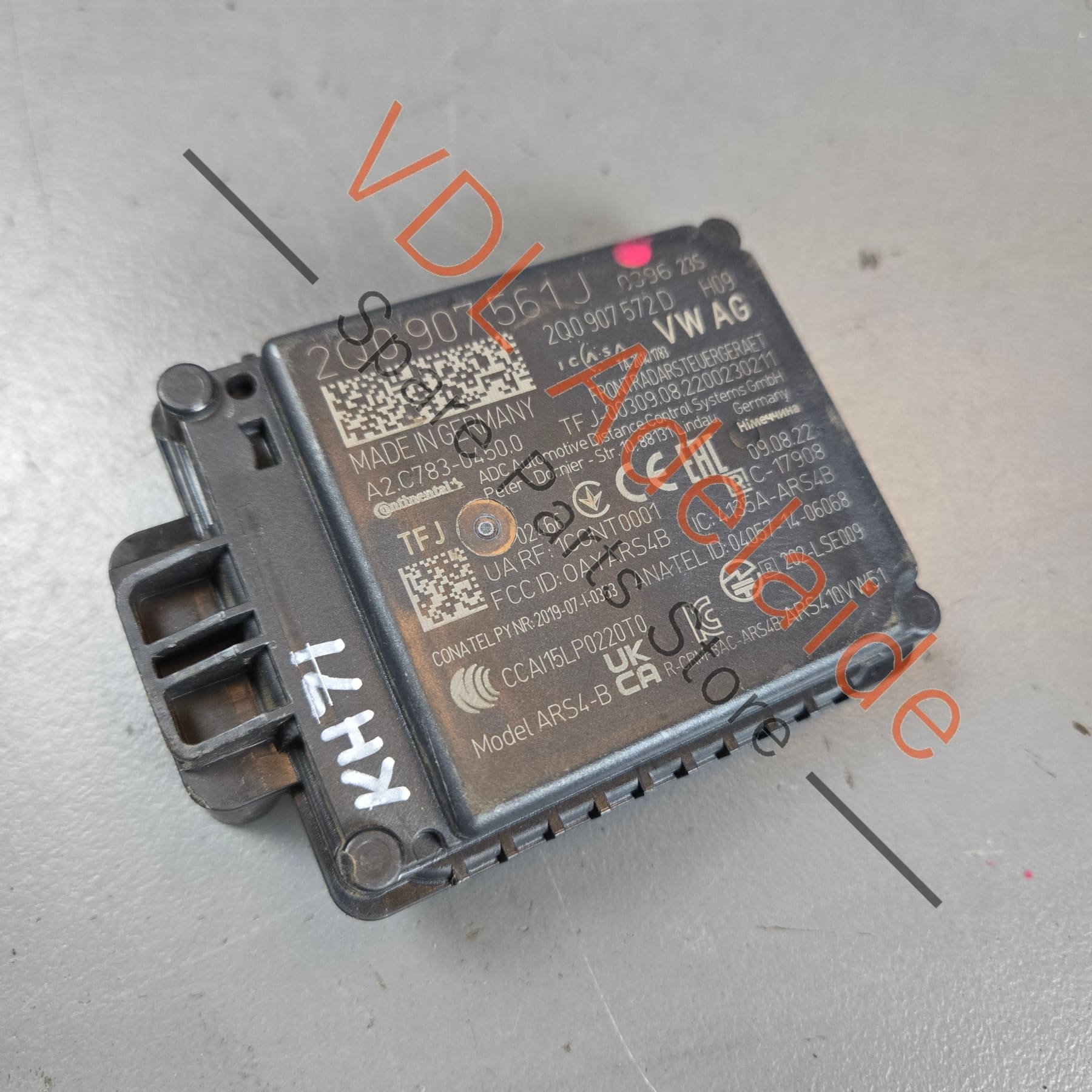 2Q0907561J    VW Audi Cupra Front Adaptive Cruise Control Radar Sensor 2Q0907561J