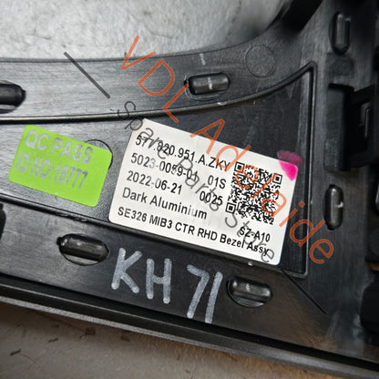 577820951A 577820951AZKY   Cupra Ateca Centre Dashboard Air Vent & Cover Trim Interior 577820951A  ZKY