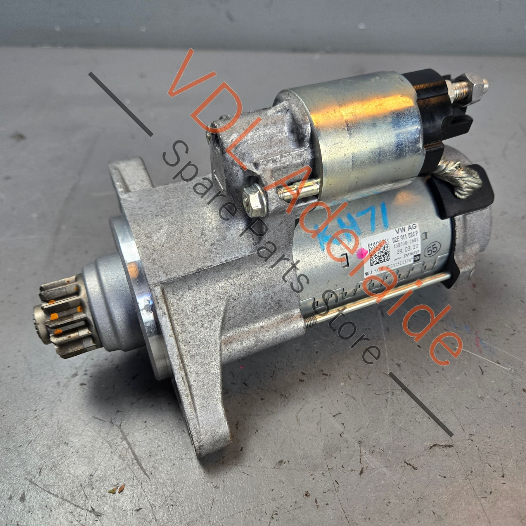 02E911022H    VW Golf MK8 Tiguan Cupra Ateca 1.1kw Starter Motor 02E911022H