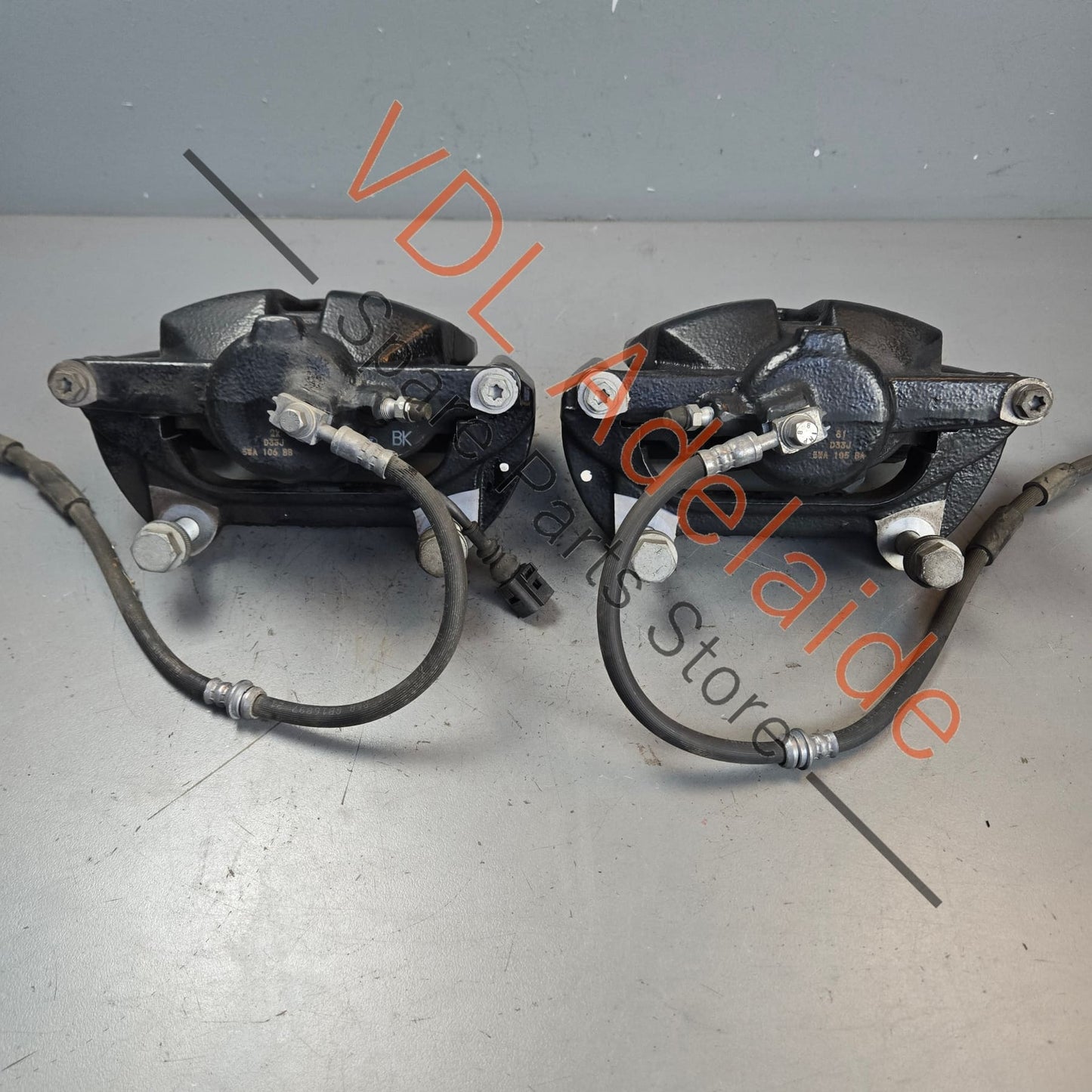 5FA615124 5FA615123   Cupra Front Brake Caliper Pair Set suit 340mm rotors Also Same as Golf R Audi S3 5FA615123 5FA615124