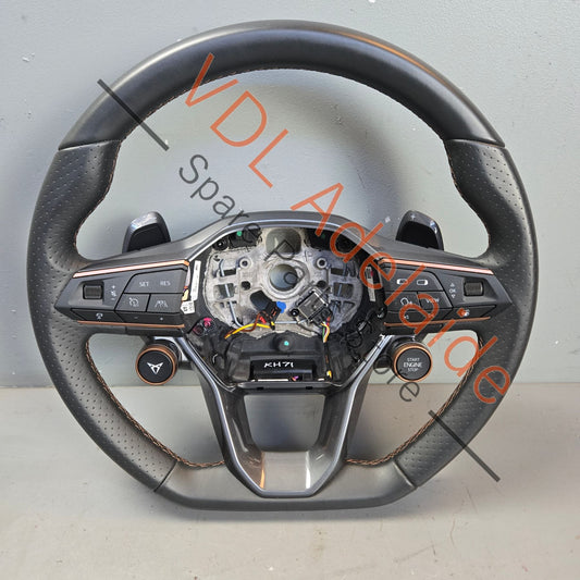 5FA419091FTXEY 5FA919719ADRZF   Cupra Leather Sport Flat Bottom Steering Wheel with Multifunction button set 5FA419091FT XEY