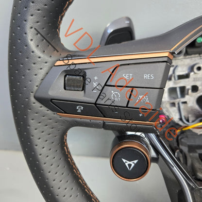 5FA419091FTXEY 5FA919719ADRZF   Cupra Leather Sport Flat Bottom Steering Wheel with Multifunction button set 5FA419091FT XEY