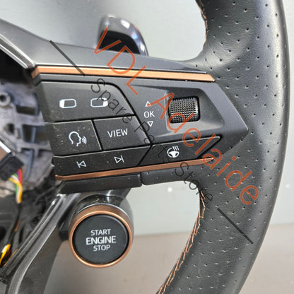 5FA419091FTXEY 5FA919719ADRZF   Cupra Leather Sport Flat Bottom Steering Wheel with Multifunction button set 5FA419091FT XEY