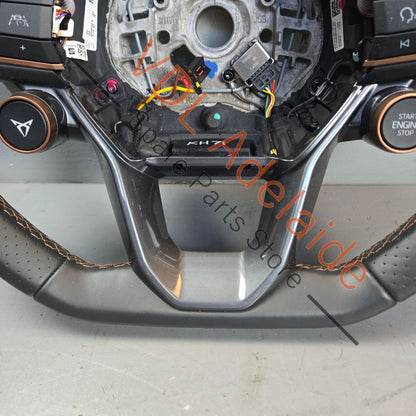 5FA419091FTXEY 5FA919719ADRZF   Cupra Leather Sport Flat Bottom Steering Wheel with Multifunction button set 5FA419091FT XEY