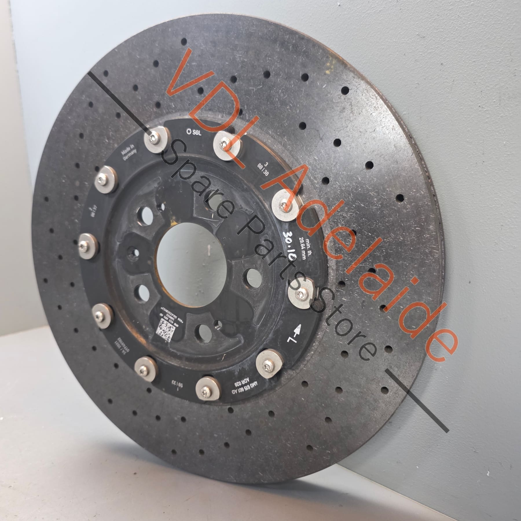 4M0615601AD    Audi RS6 RS7 RS8 Carbon Ceramic Rear Left Brake Disc Rotor 370mm x 30mm 4M0615601AD