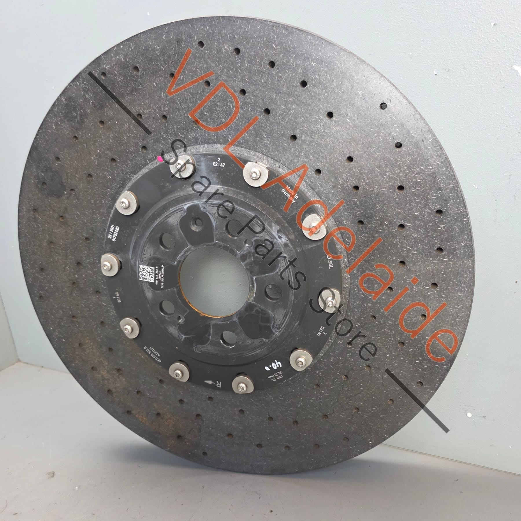 
4K0615302R 4M0615302E   Audi RS6 RS7 Carbon Ceramic Front Right Brake Disc Rotor 440mm x 40mm 4M0615302R 4M0615302E