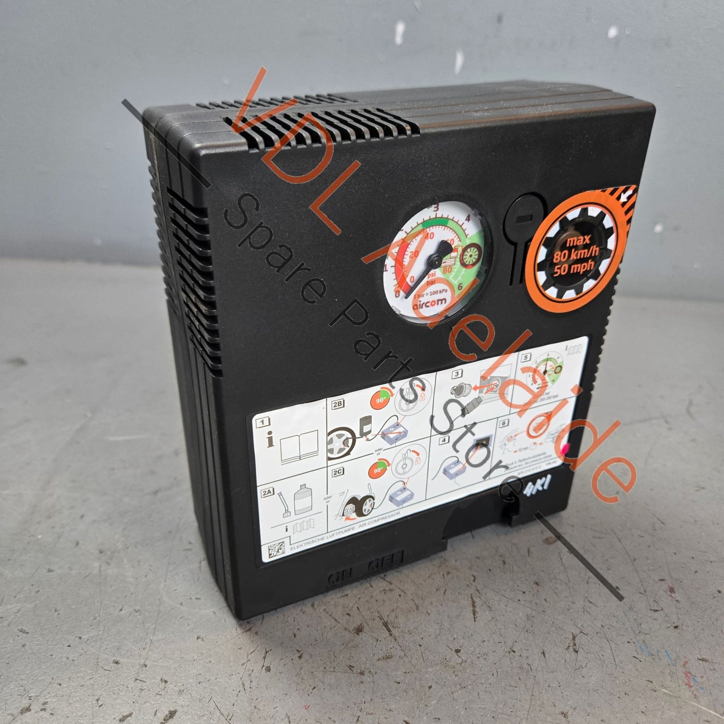 8P0012615E    Audi Volkswagen Emergency Air Compressor 12v Tyre Pump 8P0012615E