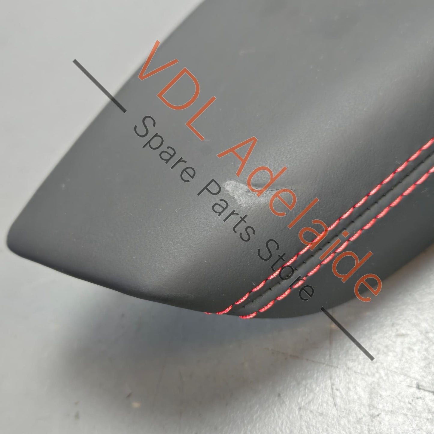 4K0867173BDWR 4K0867174BDWR 4K0867373BDWR 4K0867374BDWR Audi RS7 C8 4K Set of 4x Leather Interior Door Handles with red stitch