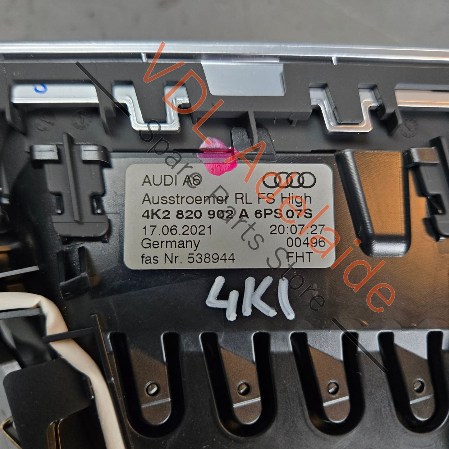 4K2820902A6PS 4K2820902A   Audi RS6 S6 A6 RS7 S7 A7 C8 4K Right Side Dashboard Air Vent 4K2820902A 6PS