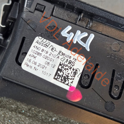 4N0819210A 4N0819210A4PK   Audi A6 A7 Right B Pillar Air Vent Trim Black 4N0819210A 4PK