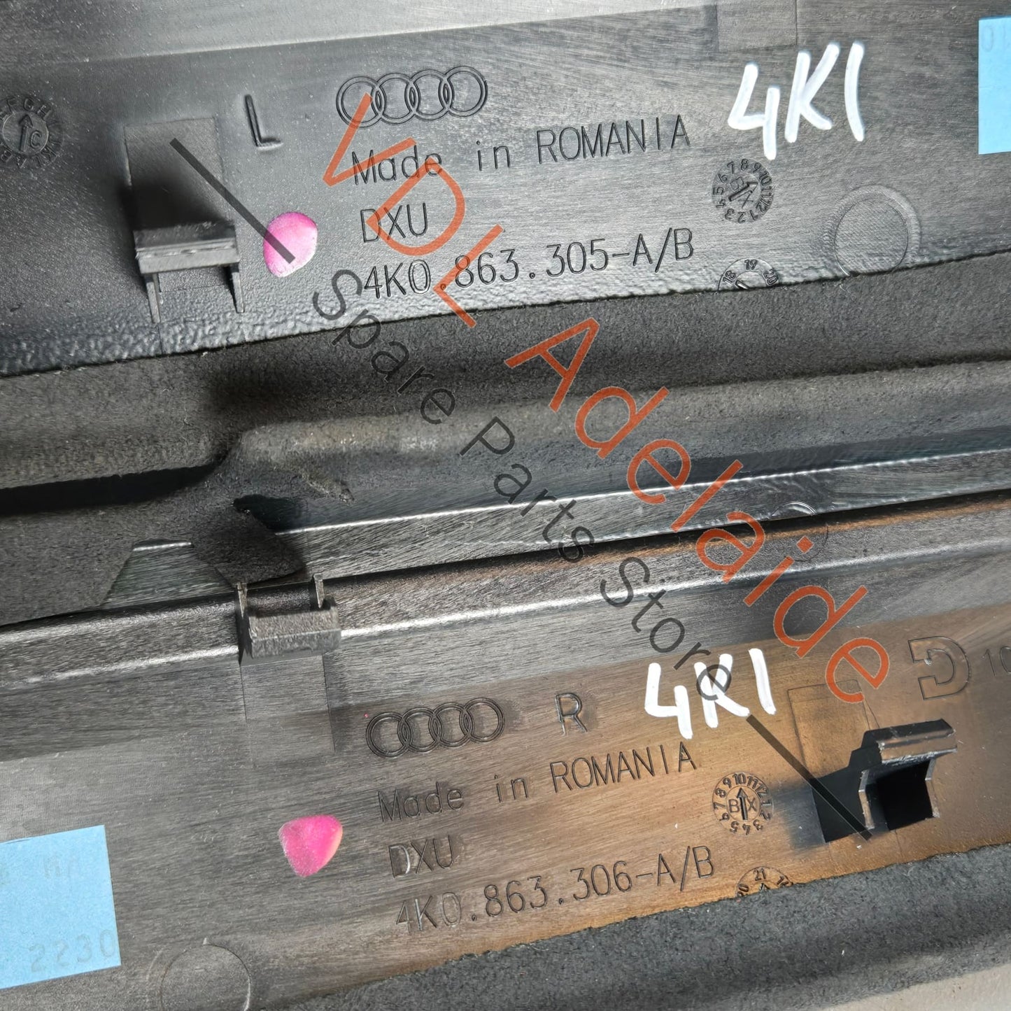 4K0863305DTPE 4K0863306DTPE 4K0863305D 4K0863306D Audi RS7 RS6 Alcantara w Red Stitch Centre Console Trim Set 4K0863305DTPE 4K0863306DTPE