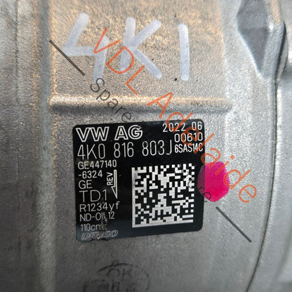 4K0816803J    Audi RS6 RS7 C8 4K AC Compressor 4K0816803J Genuine OEM