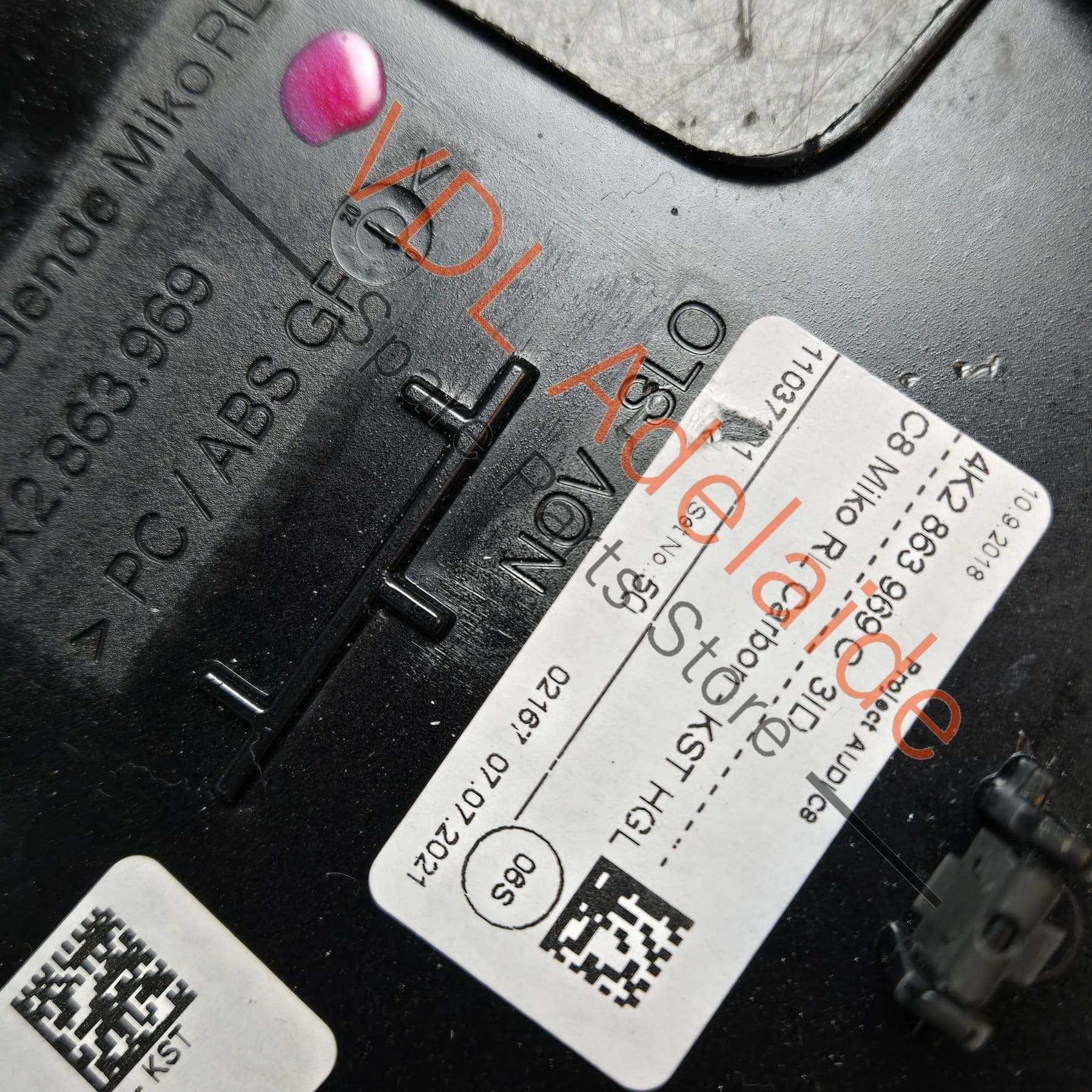 4K2863969MV58 4K2863969M   Audi A6 A7 RS6 RS7 Gloss Black Centre Console Trim 4K2863969M V58