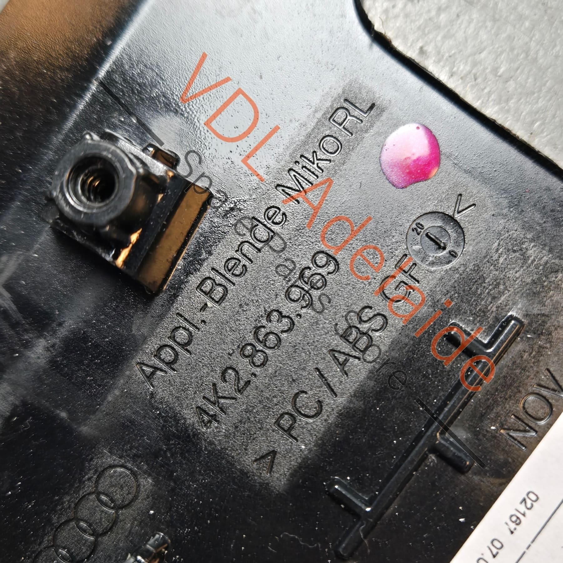 4K2863969MV58 4K2863969M   Audi A6 A7 RS6 RS7 Gloss Black Centre Console Trim 4K2863969M V58