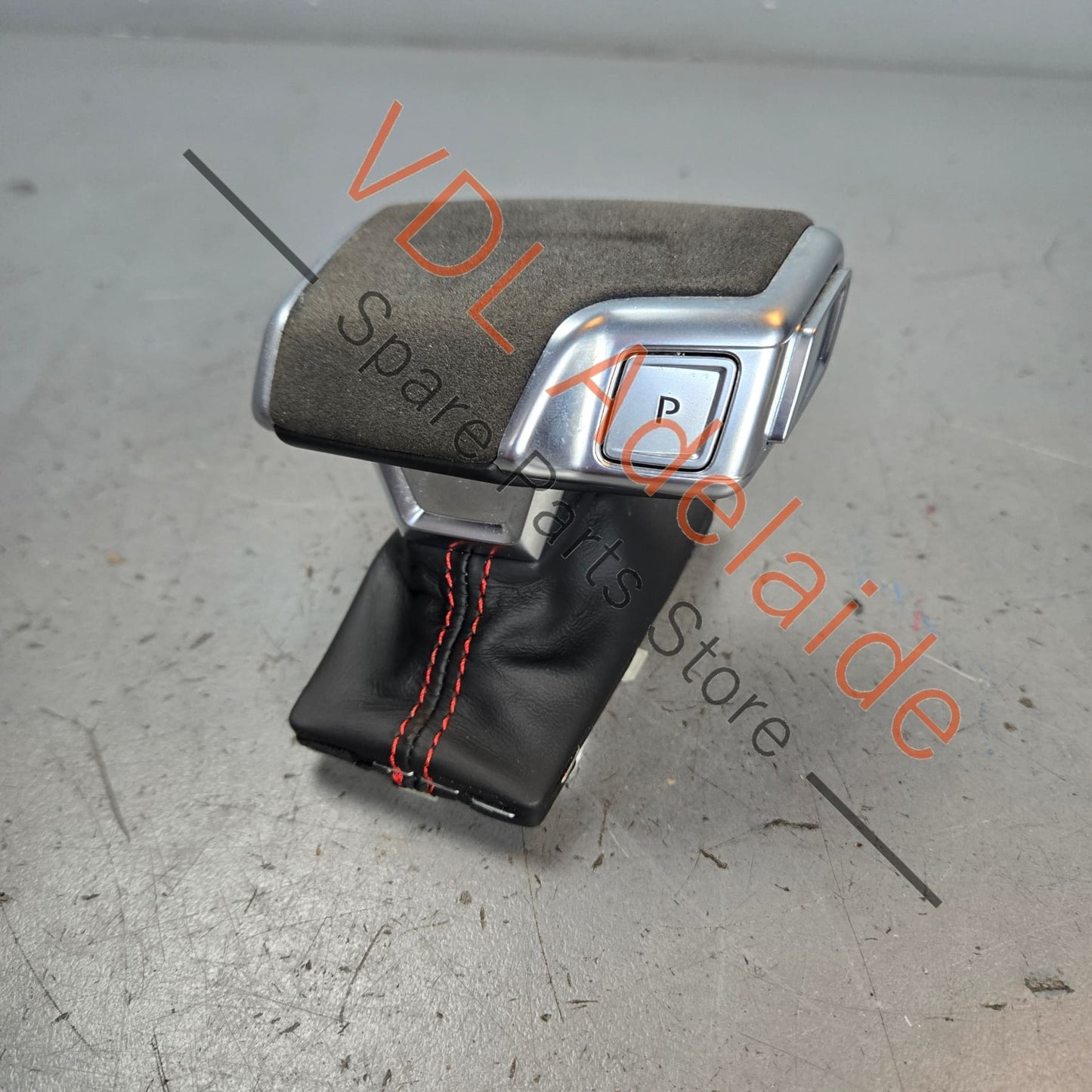 4K2713139H25M 4K2713139H25M 4K2713140FDWJ  Genuine Audi RS Alcantara RS3 RS4 RS5 RS6 RS7 SQ5 SQ7 Automatic Shift Knob with Red Stitch