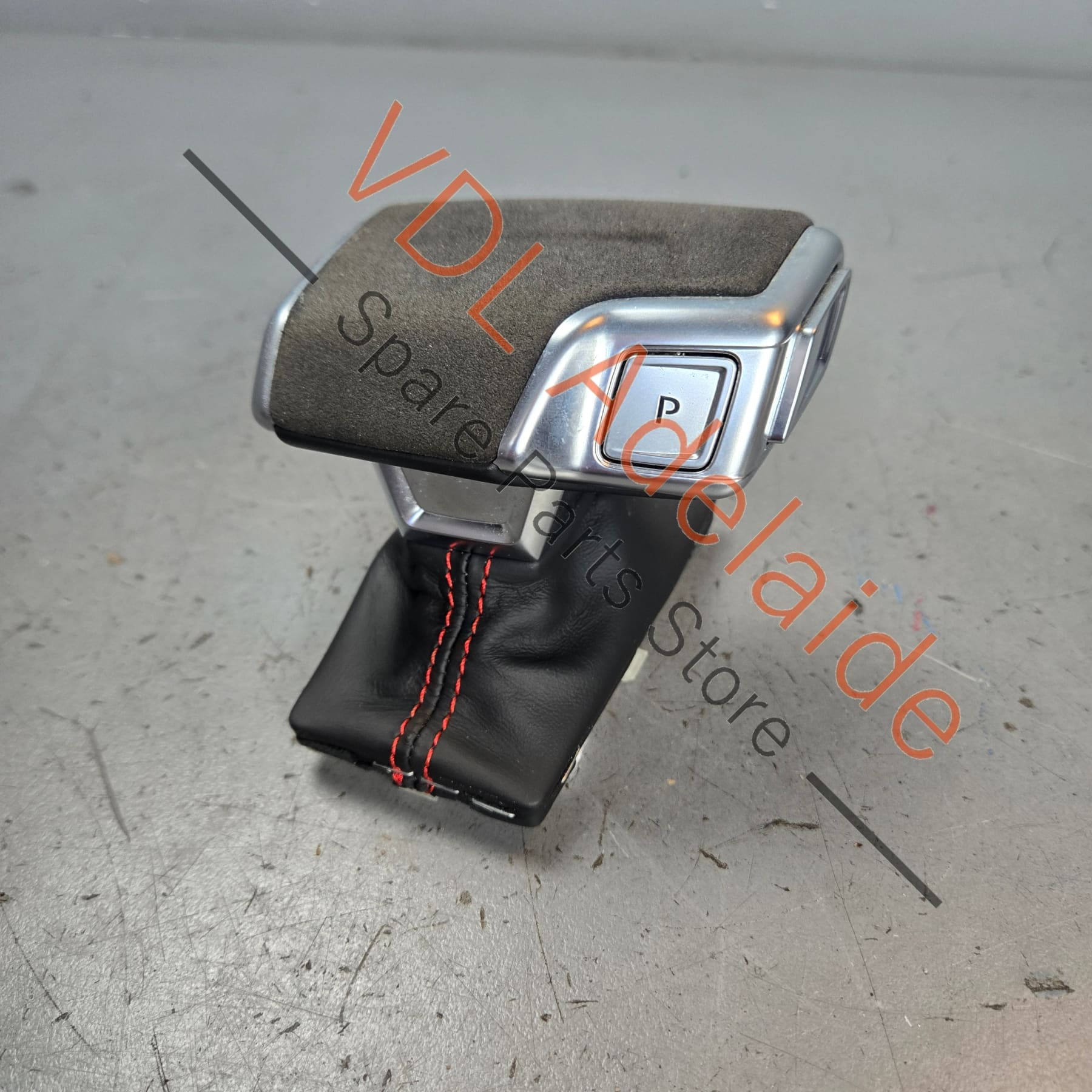 4K2713139H25M 4K2713139H25M 4K2713140FDWJ  Genuine Audi RS Alcantara RS3 RS4 RS5 RS6 RS7 SQ5 SQ7 Automatic Shift Knob with Red Stitch