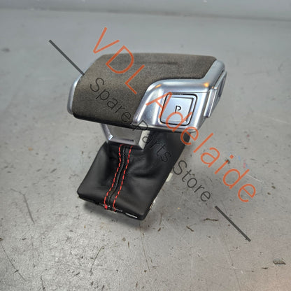 4K2713139H25M 4K2713139H25M 4K2713140FDWJ  Genuine Audi RS Alcantara RS3 RS4 RS5 RS6 RS7 SQ5 SQ7 Automatic Shift Knob with Red Stitch