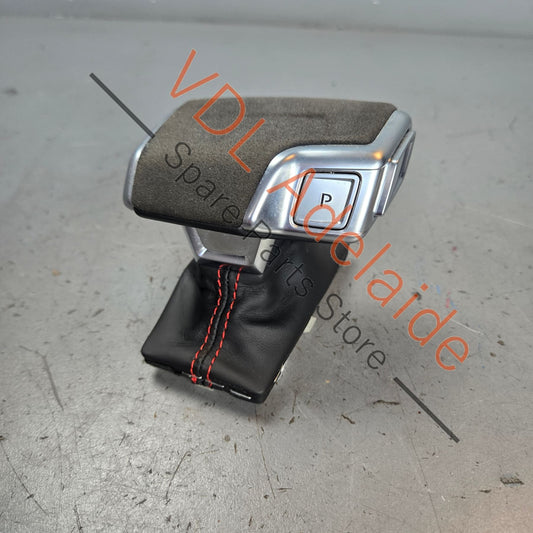 4K2713139H25M 4K2713139H25M 4K2713140FDWJ  Genuine Audi RS Alcantara RS3 RS4 RS5 RS6 RS7 SQ5 SQ7 Automatic Shift Knob with Red Stitch