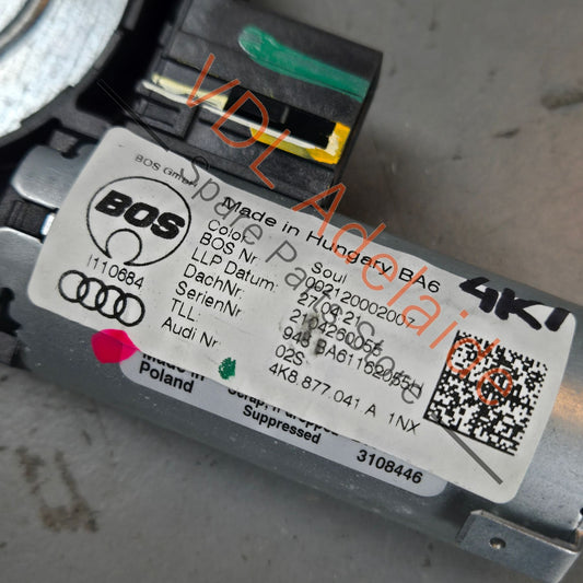 4K8877041A 4K8959591   Audi A7 Q8 Etron Sunroof Window Shade Roof Drive Motor 4K8959591 4K8877041A