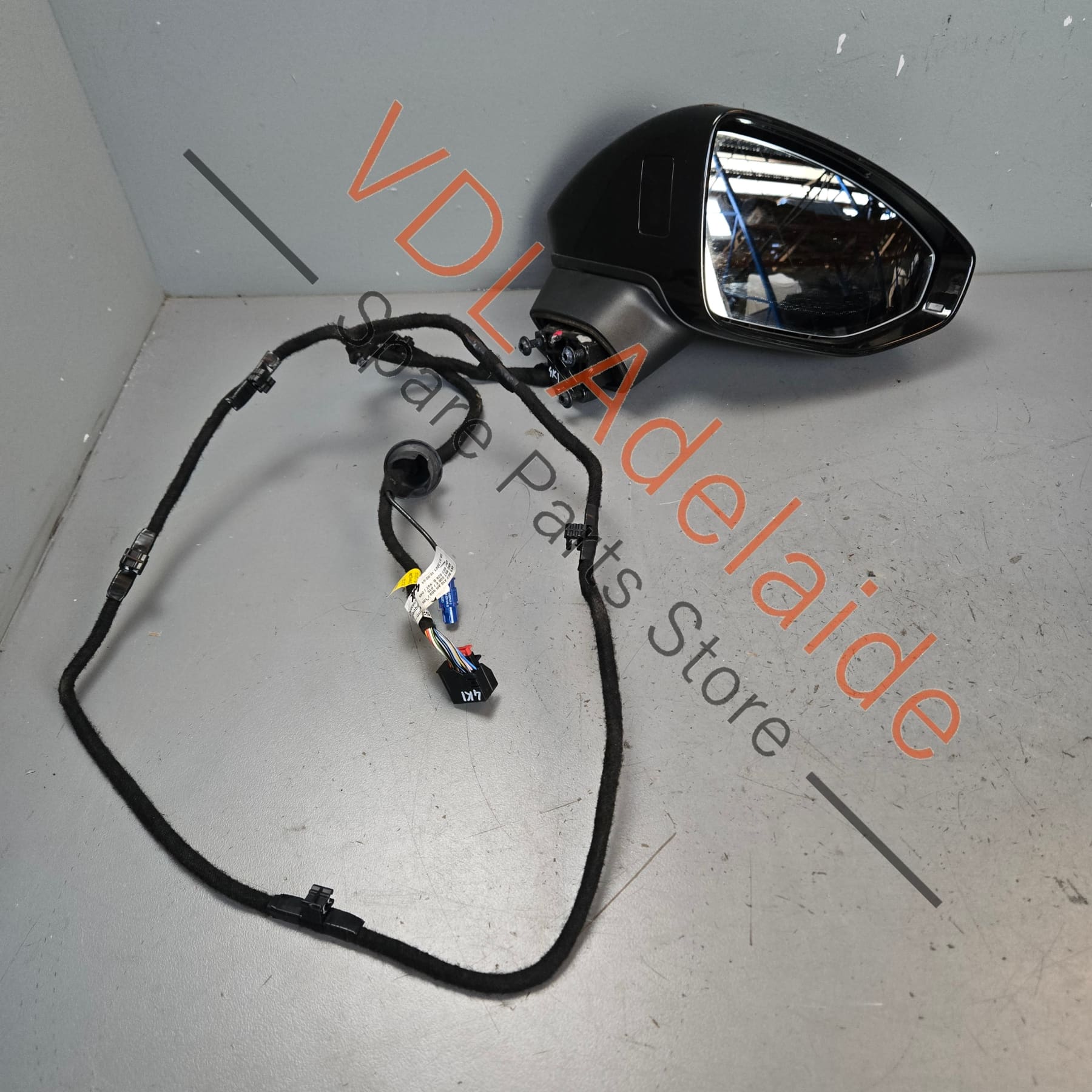 4N0857536E 4K8857410AH9B9   Audi RS7 Right Side Exterior Wing Mirror w Lane Assist Automatic Dimming Power Fold Parking Camera 4K8857410AH 9B9 4N0857536E
