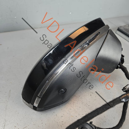 4N0857536E 4K8857410AH9B9   Audi RS7 Right Side Exterior Wing Mirror w Lane Assist Automatic Dimming Power Fold Parking Camera 4K8857410AH 9B9 4N0857536E