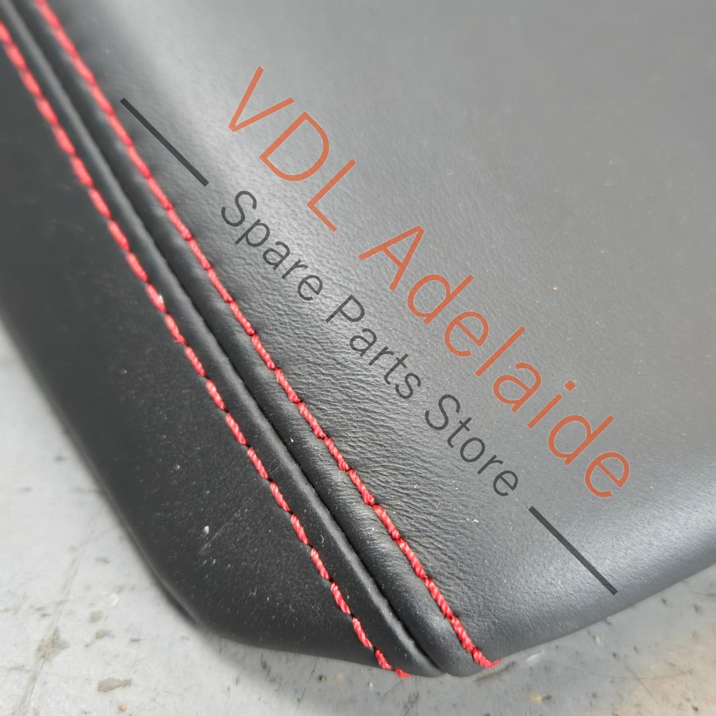 4K0864207KTHK 4K0864207K   Audi RS7 Centre Armrest Arm Rest for Driver Black Leather Red Stitch 4K0864207K THC