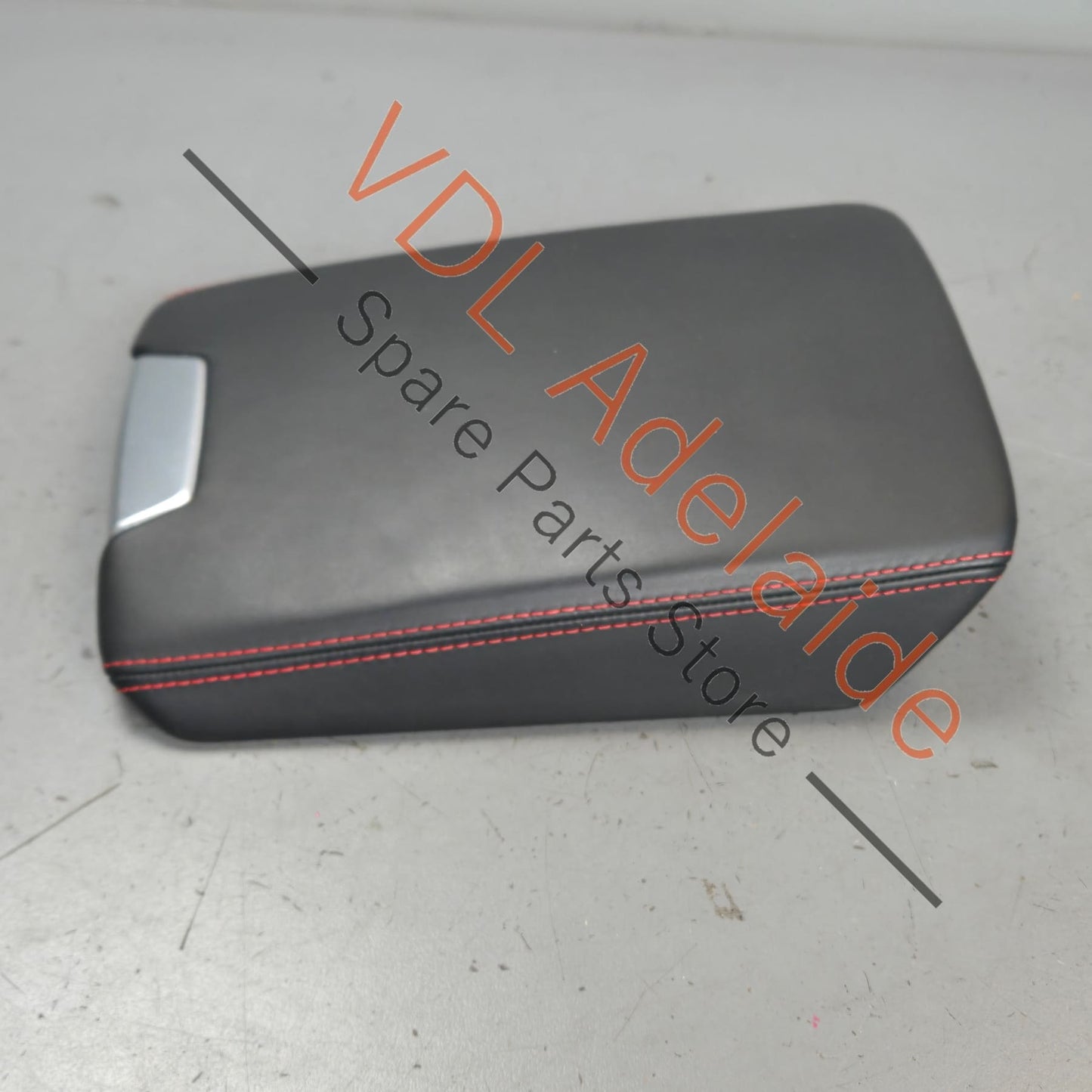 4K0864207KTHK 4K0864207K   Audi RS7 Centre Armrest Arm Rest for Driver Black Leather Red Stitch 4K0864207K THC