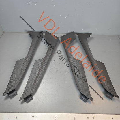 4K8867409C3ID 4K8867410C3ID 4K8867419C3ID 4K8867420C3ID Audi A7 S7 RS7 Carbon Fibre Twill Structure Set of 4x Door Trim Inserts 4K8867409C3ID 4K8867410C3ID