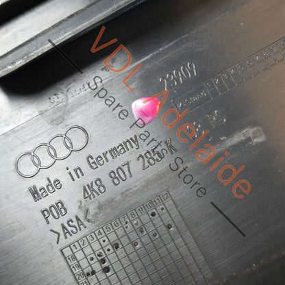 4K8807285K 4K8807285K9B9   Audi RS7 Front Licence Plate Carrier Bracket Trim 4K8807285K 9B9