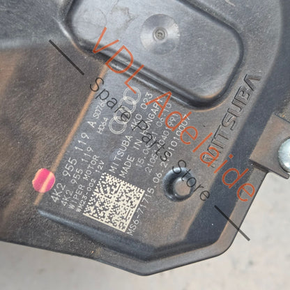 4K2955023B 4K2955023A   Audi A6 A7 S7 RS7 4K Windscreen Wiper Motor 4K2955023A 4K2955023B