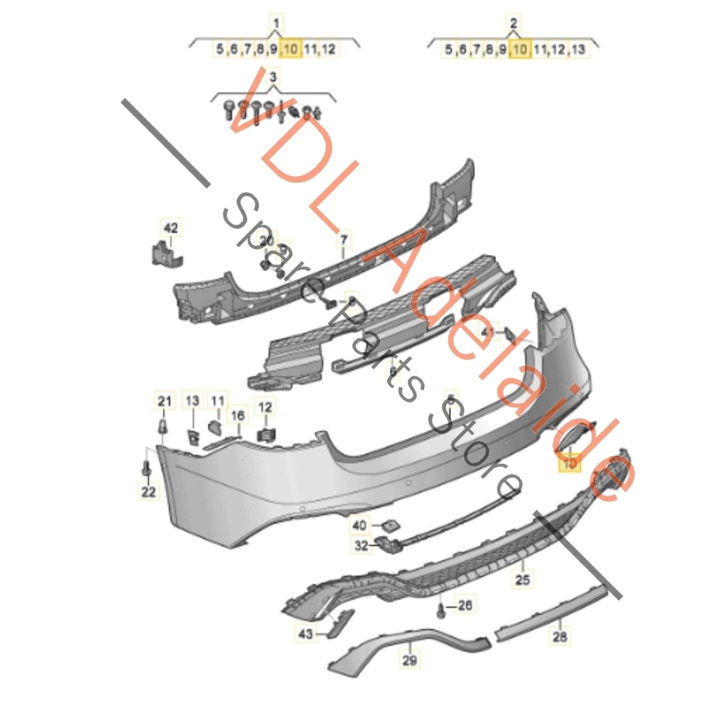 4K8807441B    Audi RS6 RS7 Rear Bumper Tow Hook Cover Cap Trim 4K8807441B Mythos Black