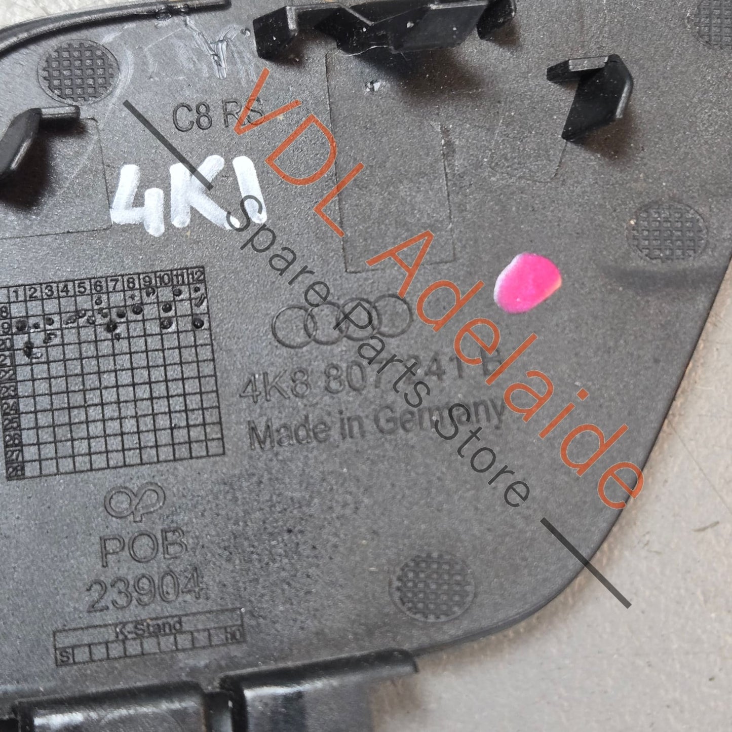 4K8807241B    Audi RS6 RS7 Front Bumper Tow Hook Cover Cap Trim 4K8807241B Mythos Black