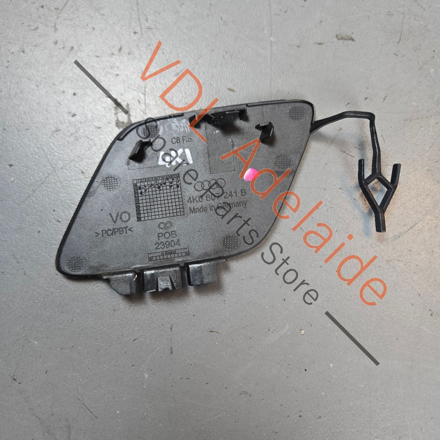 4K8807241B    Audi RS6 RS7 Front Bumper Tow Hook Cover Cap Trim 4K8807241B Mythos Black