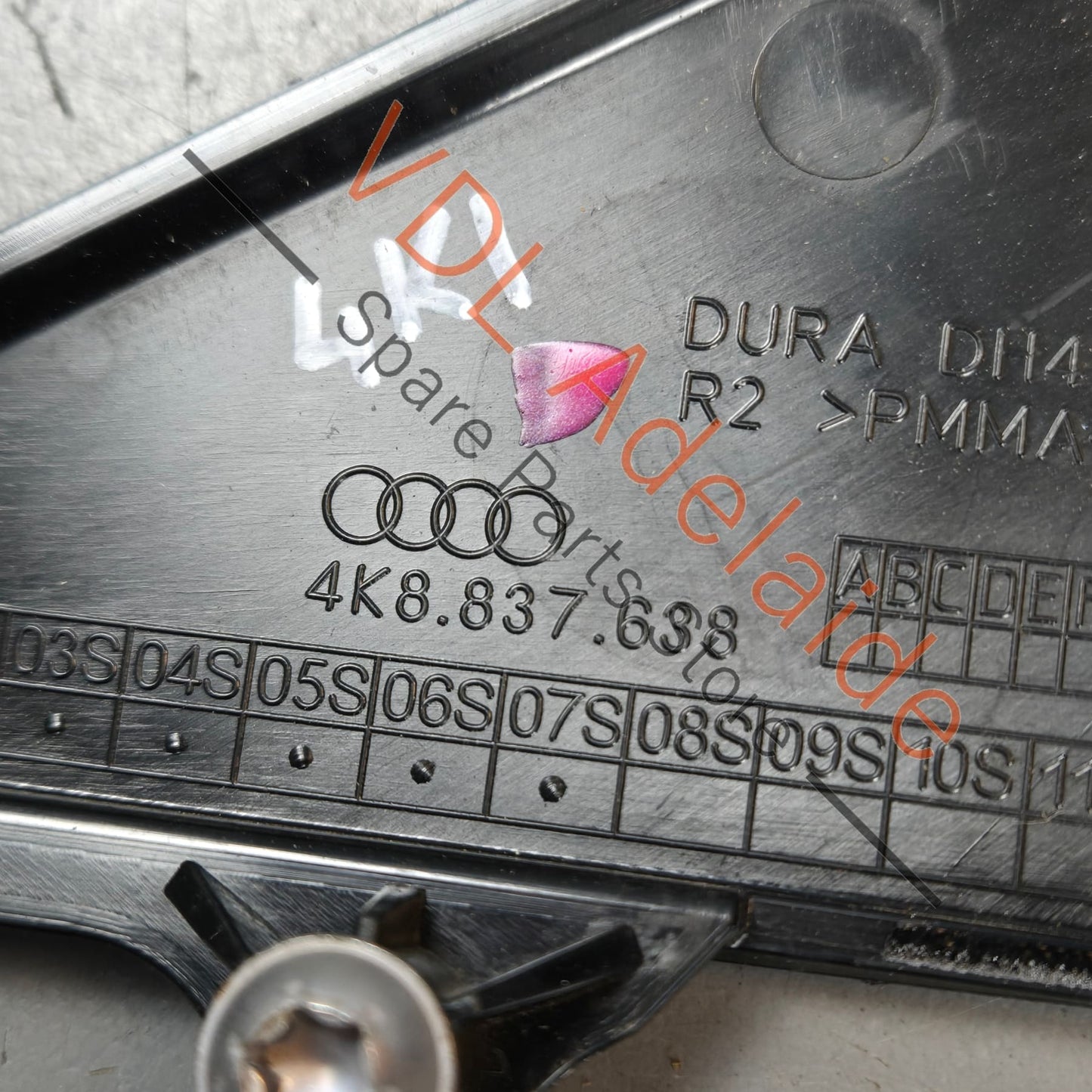 4K8837638    Audi A7 S7 RS7 Front Right Door Front Corner A Pillar Trim Gloss Black 4K8837638