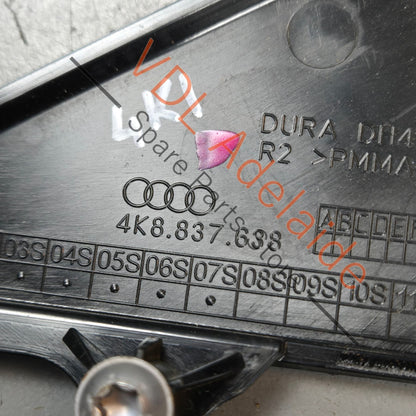 4K8837638    Audi A7 S7 RS7 Front Right Door Front Corner A Pillar Trim Gloss Black 4K8837638