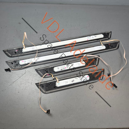 4K8947405B 4K8947406B 4K8947423 4K8947424 Audi RS7 Set of Illuminated Sill Panel Trims Light Fibre