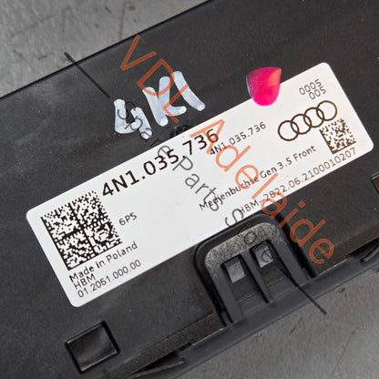 4N1035736    Genuine Audi Dual USB Port 4N1035736 Gen 3.5 Front