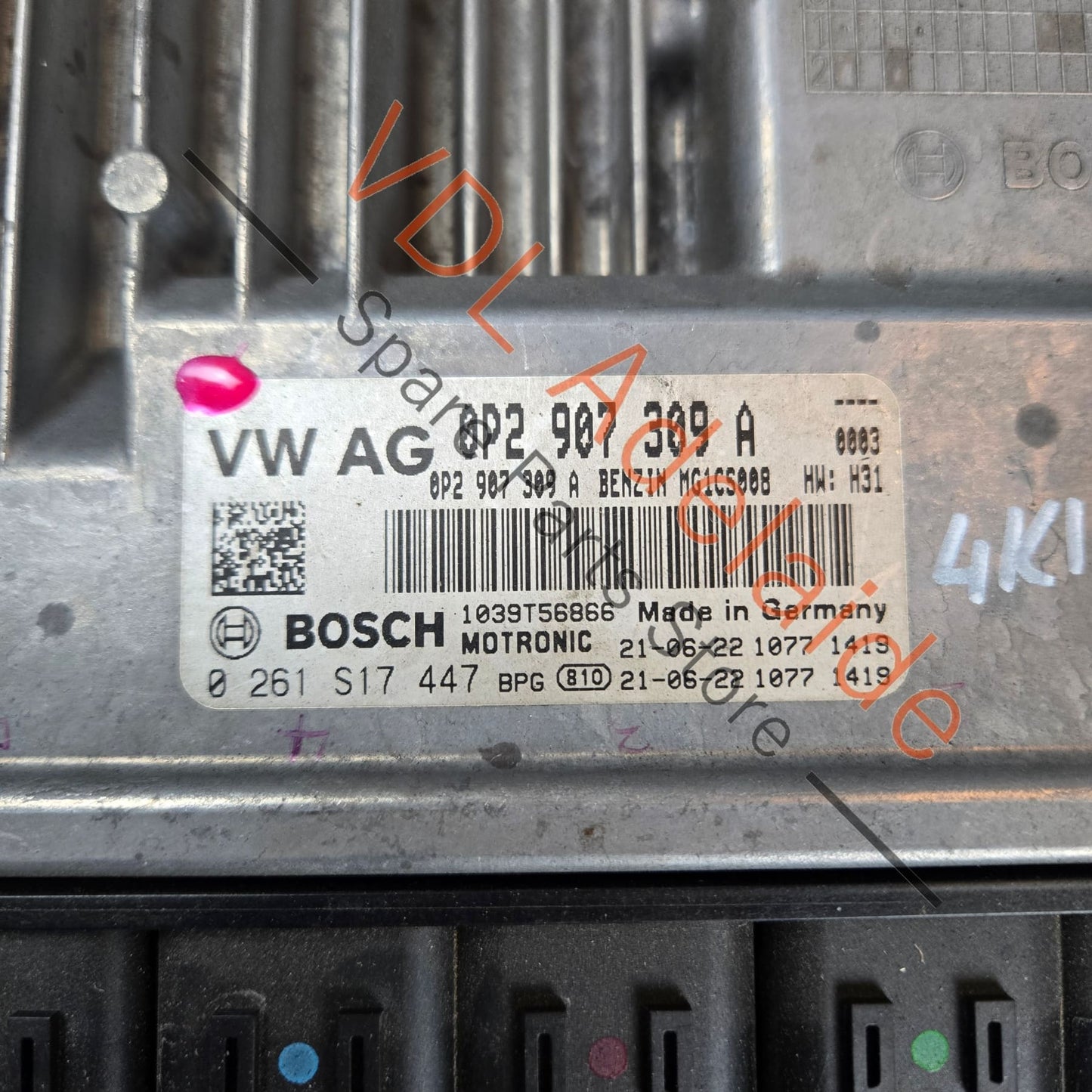 4K09075574KF    Audi RS7 4K Engine ECU Controller for DJPB 4.0 V8 Bi Turbo 441kw 4K0907557 4KF